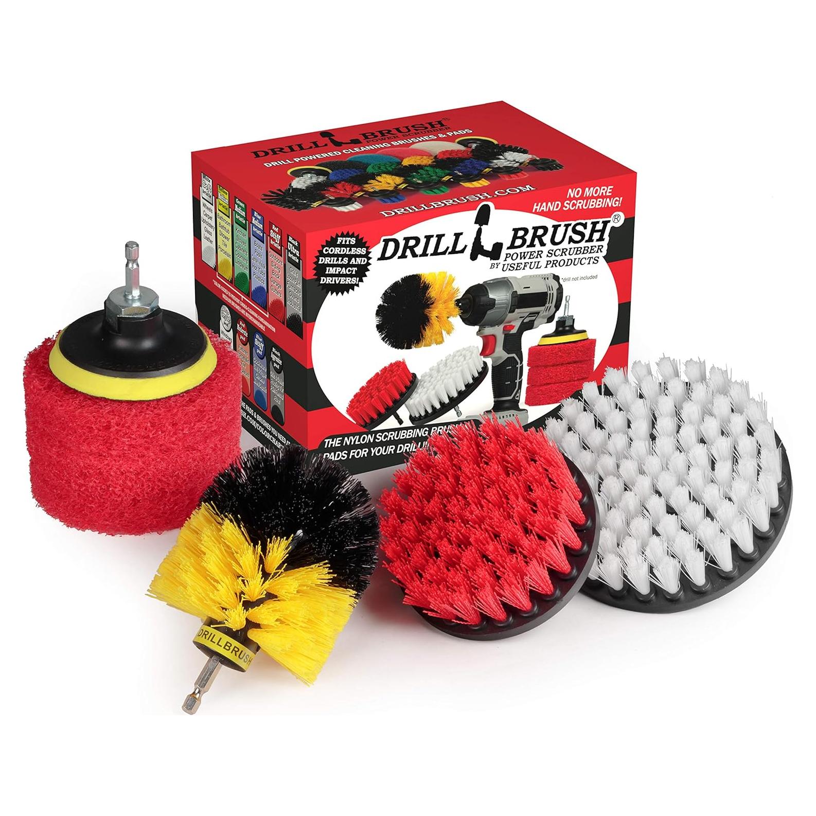 Cepillo de Taladro Drillbrush para Limpieza de Baño y Cocina