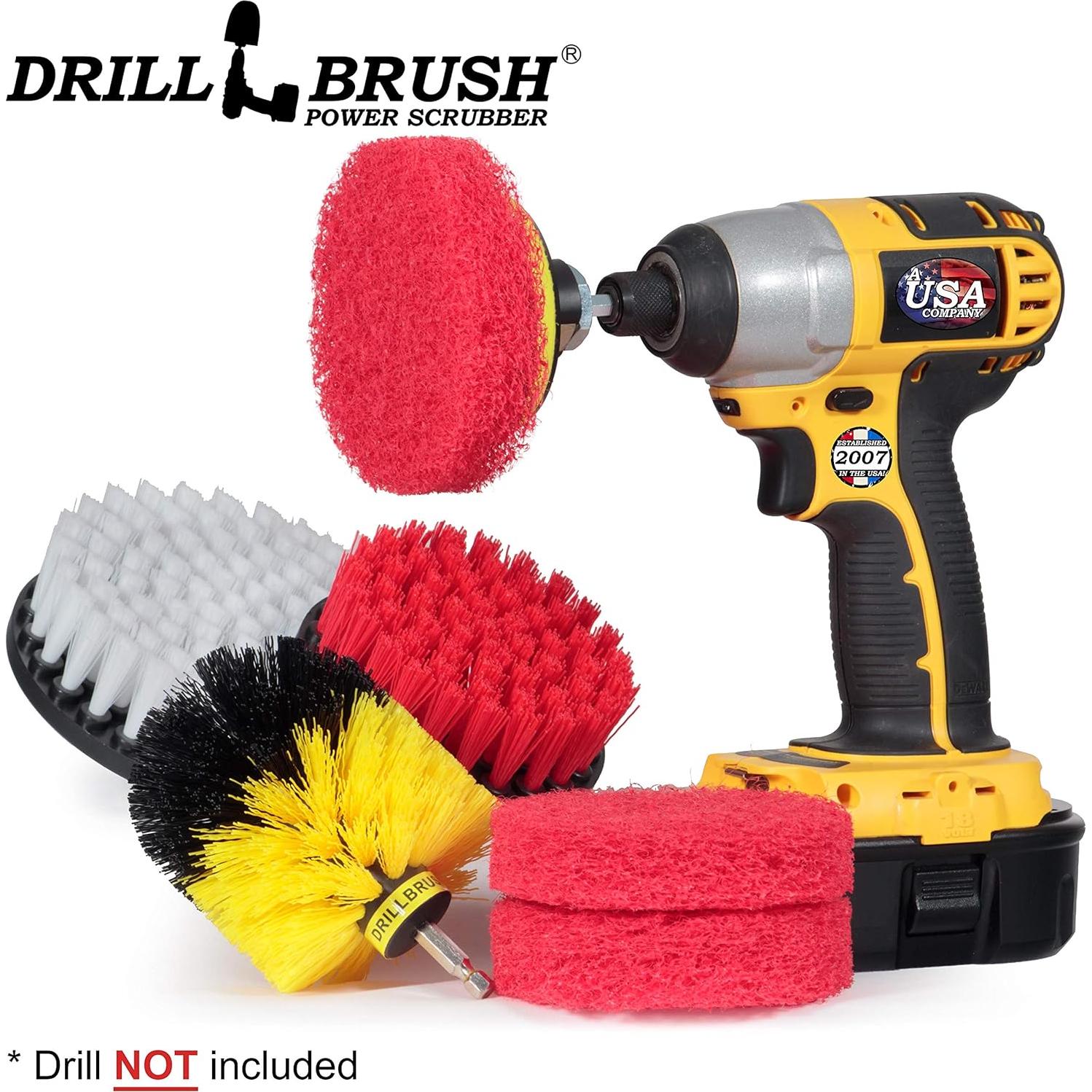 Cepillo de Taladro Drillbrush para Limpieza de Baño y Cocina
