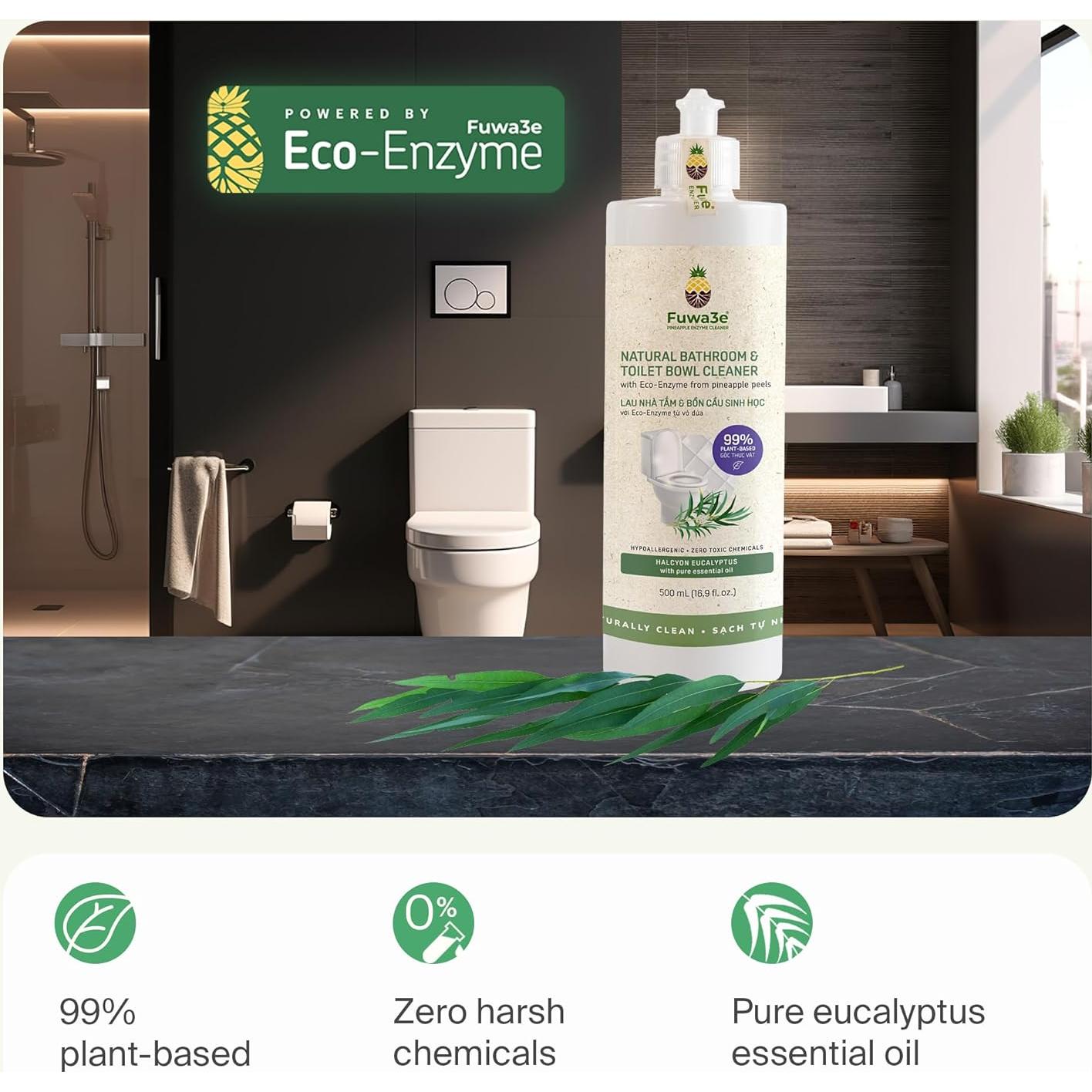 Limpiador de Inodoro Natural Fuwa3e Eucalipto 500ml - 99% Plantas