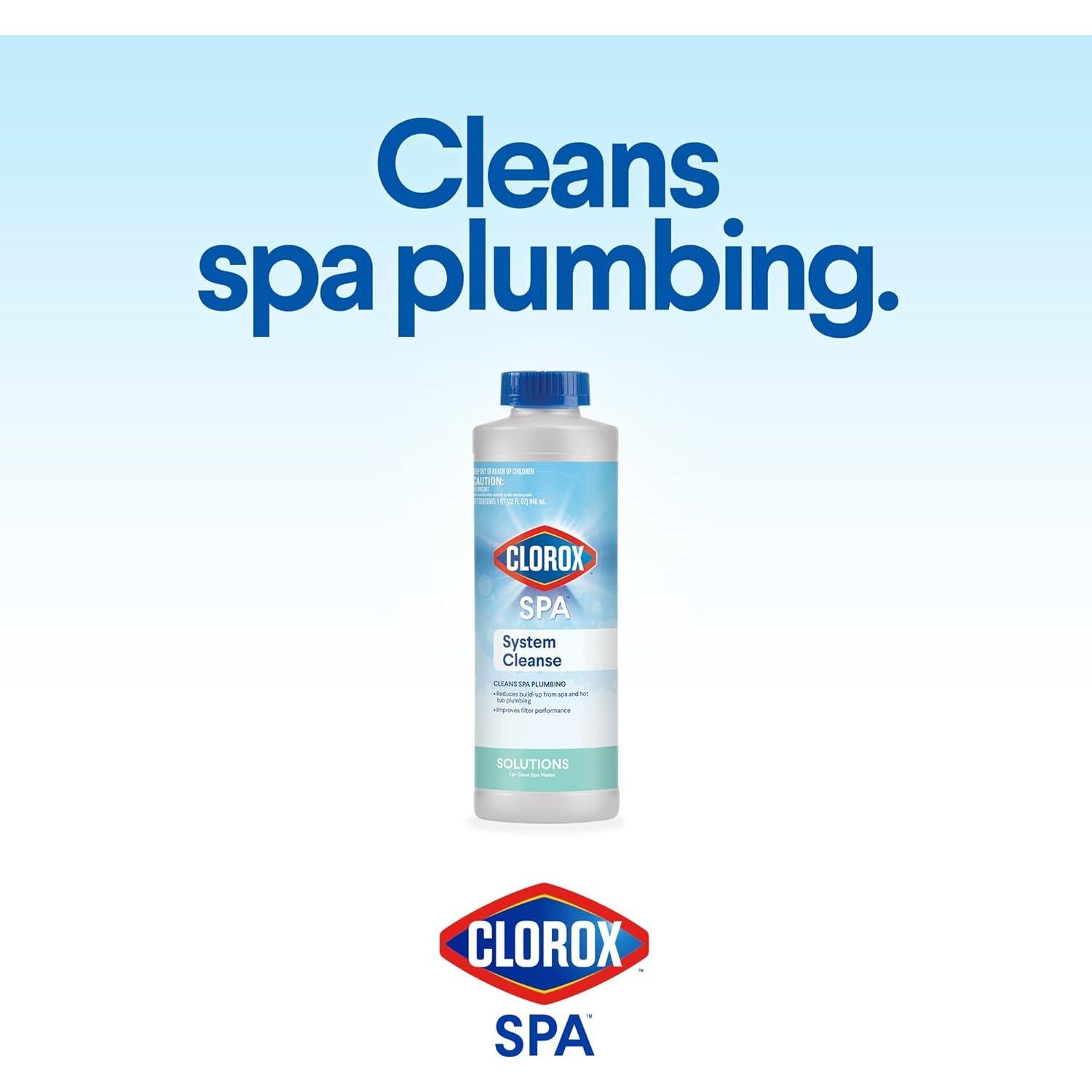 Clorox Pool & Spa Sistema de Limpieza 0.91L para Spa y Jacuzzi