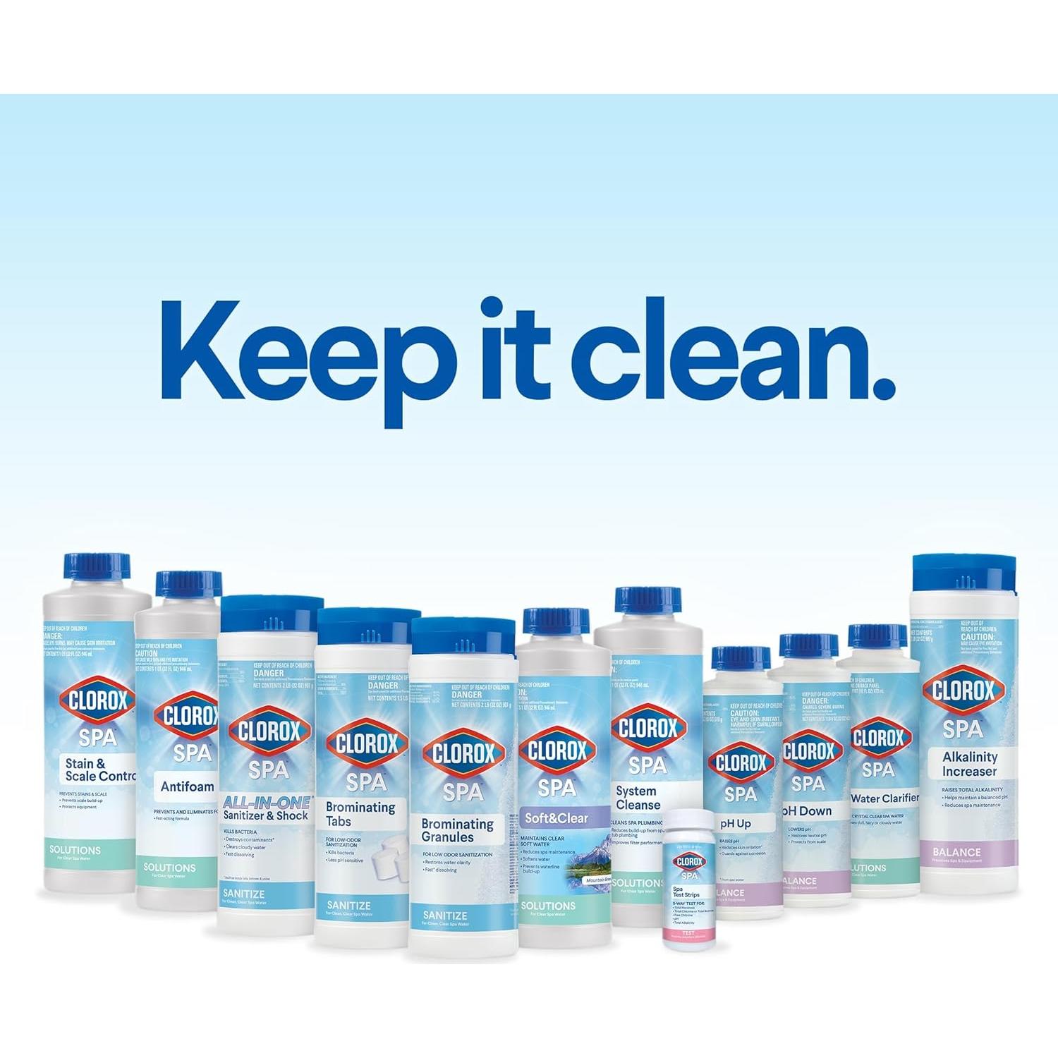 Clorox Pool & Spa Sistema de Limpieza 0.91L para Spa y Jacuzzi