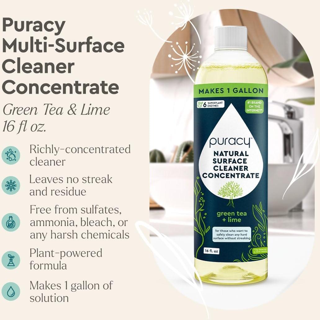 Limpiador Multiusos Natural Puracy 16oz Té Verde y Lima