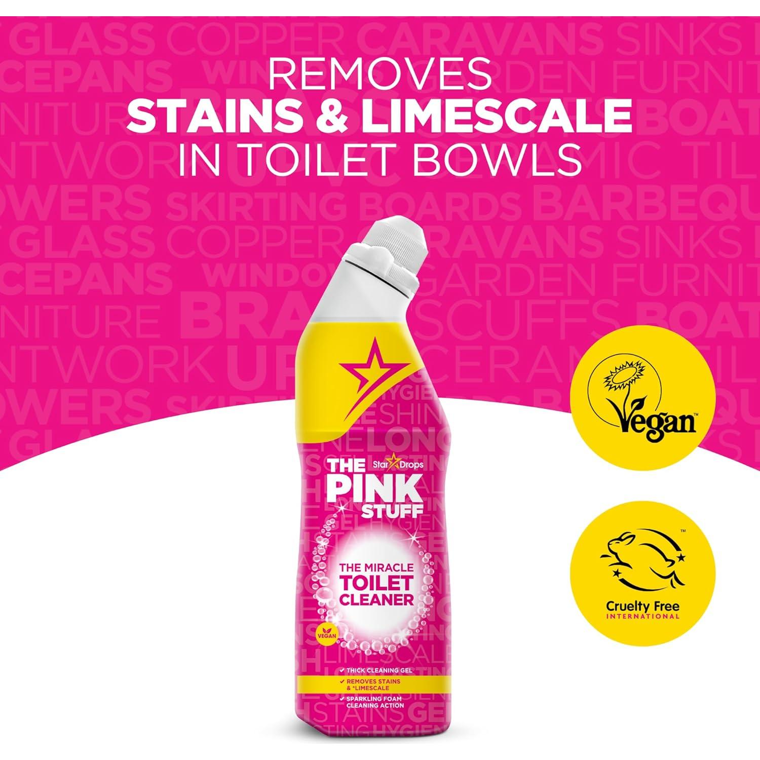 Limpiador de Inodoros The Pink Stuff 750ml - Gel Antical y Aromático