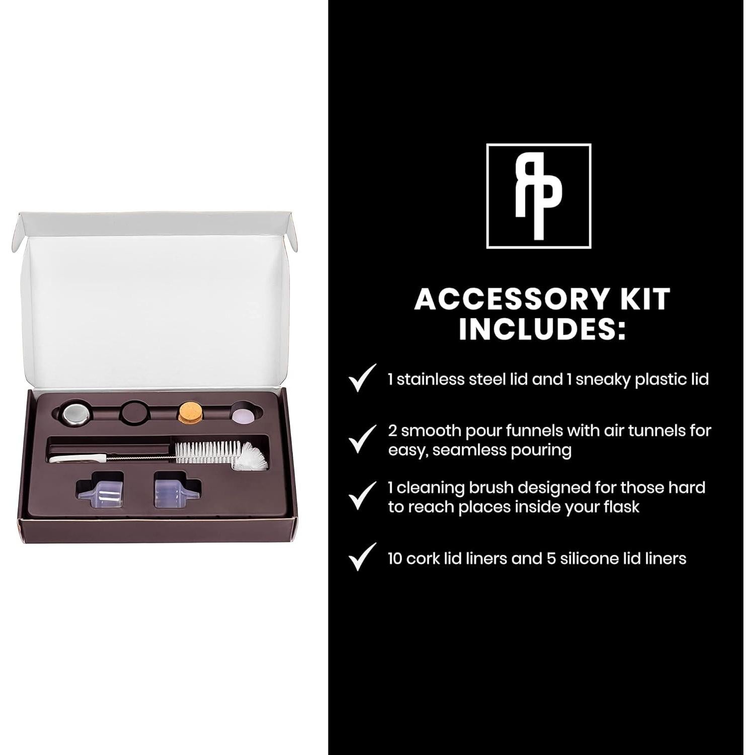 Kit de Accesorios para Frasco de Vidrio Ragproper 100ml