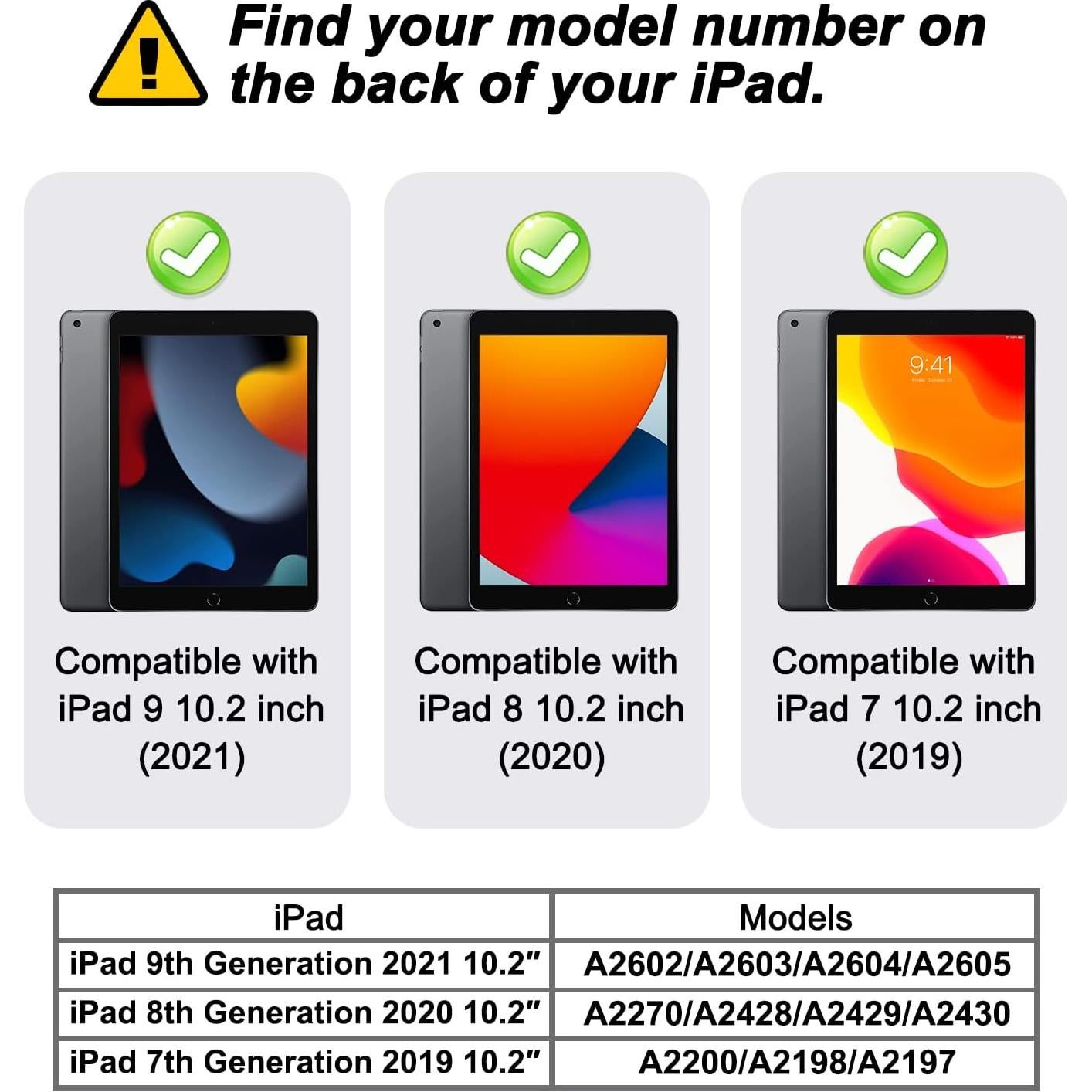 Funda Protectora BRAECNstock para iPad 10.2" 9na/8va/7ma Gen Azul