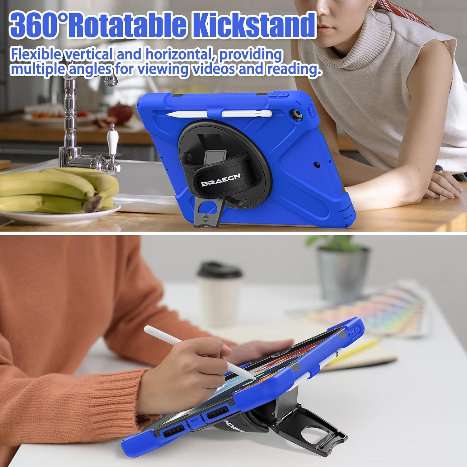 Funda Protectora BRAECNstock para iPad 10.2" 9na/8va/7ma Gen Azul