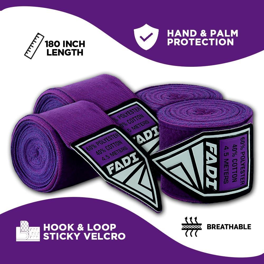 Envolturas de Mano de Boxeo Fadi Sports 180" (457 cm) Unisex
