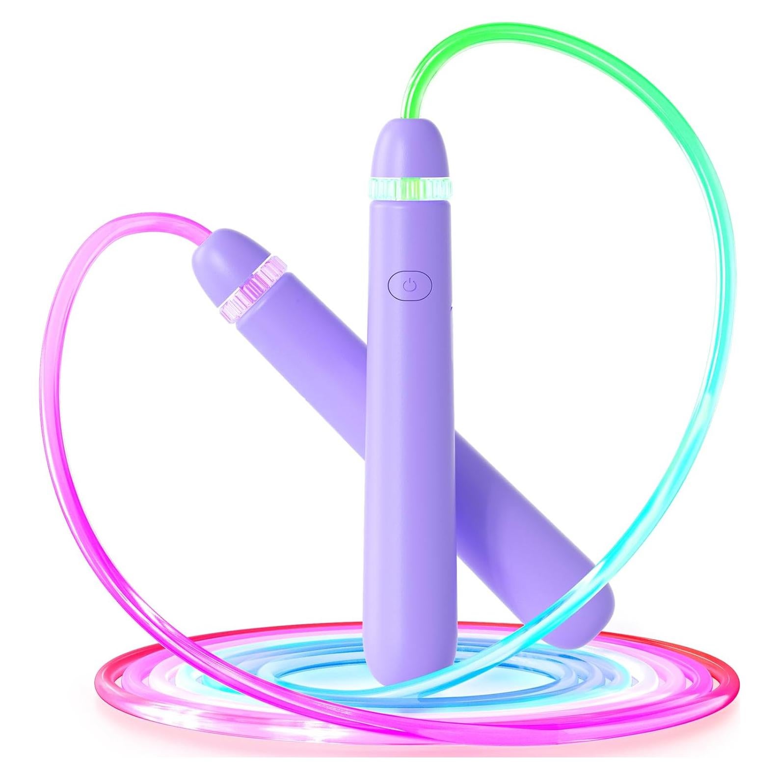 Cuerda de Salto LED ACHDOFITS Ajustable para Niños y Adultos