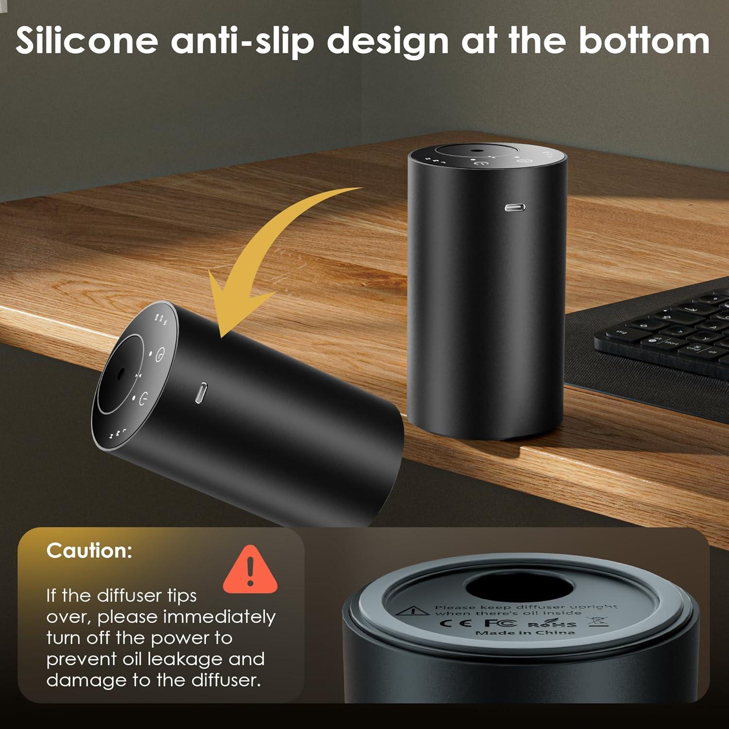 Difusor de Aceite Esencial SVNWKRE E200 Portátil 20ml Negro