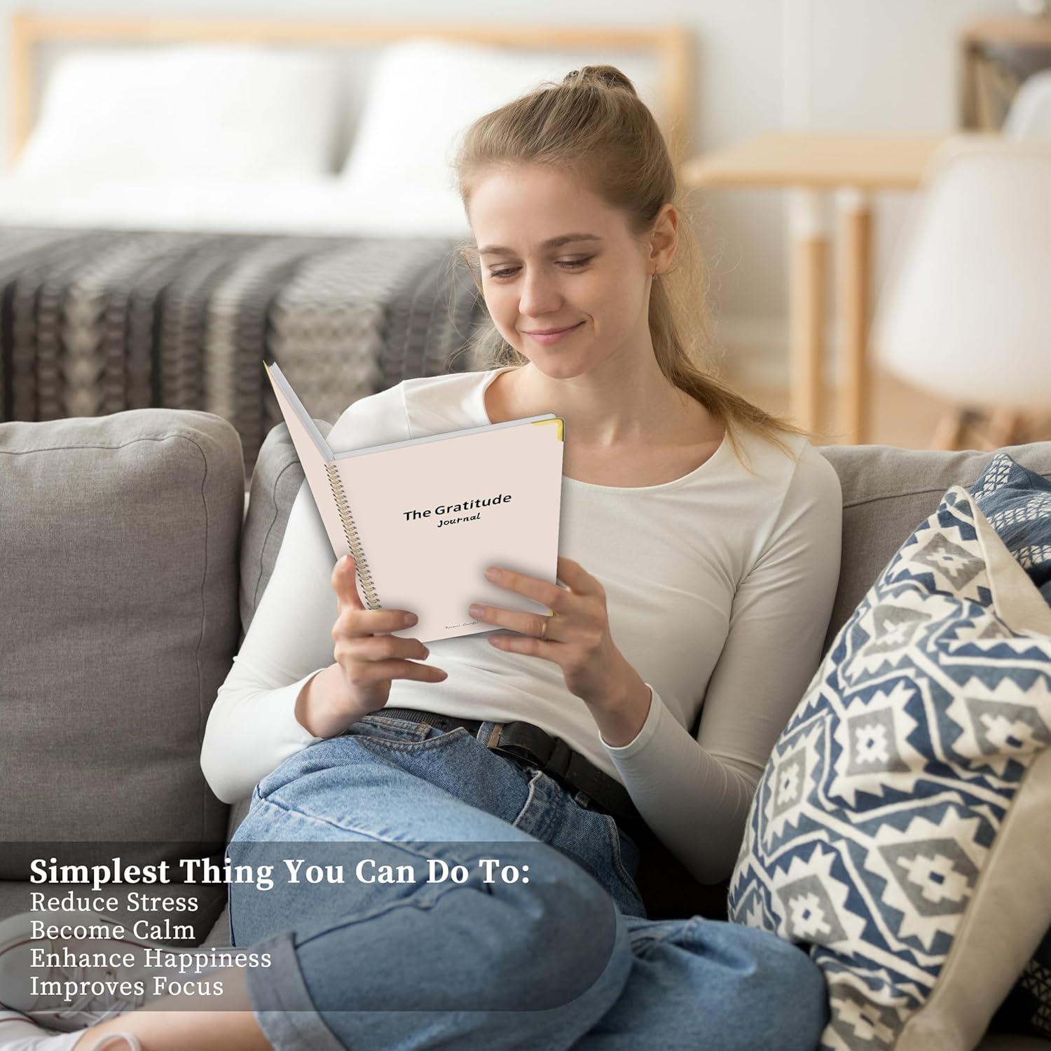 Diario de Gratitud Kamoy A5 Beige - 5 Minutos de Reflexión