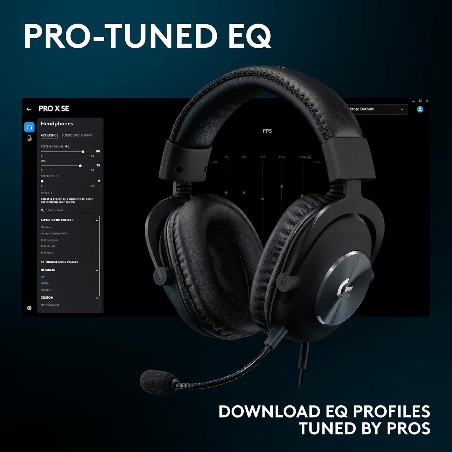 Auriculares Gaming Logitech G Pro X SE 50mm 7.1 USB/3.5mm