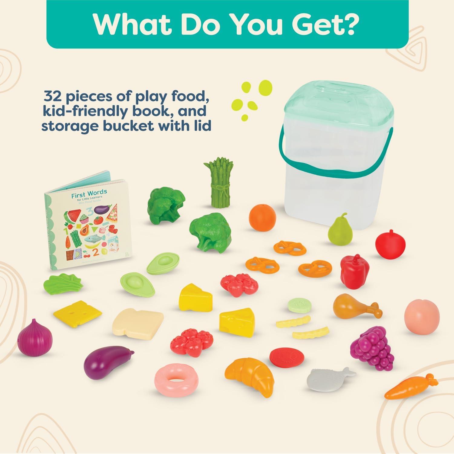 Juego de Comida de Imaginación B. toys - 32 Piezas + Libro