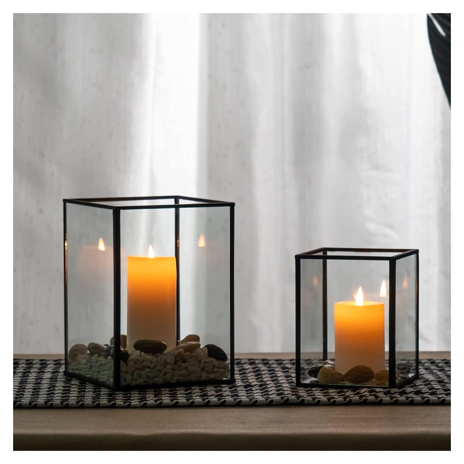 Juego de Soportes para Velas Huracán yshengood - 2 Piezas