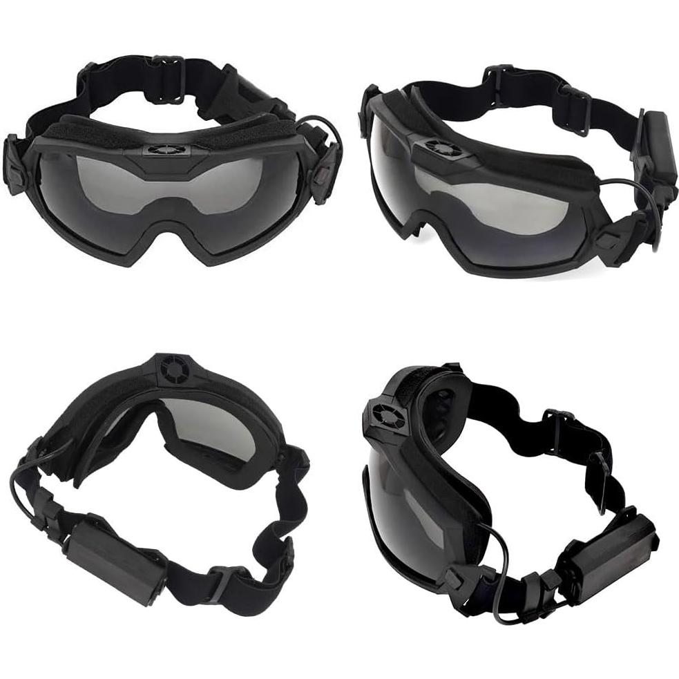 Gafas de Airsoft H World Shopping con Ventilador y Lentes Intercambiables
