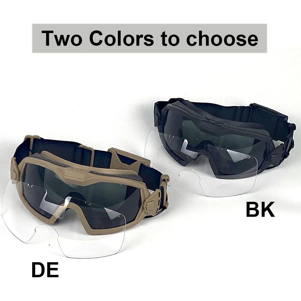 Gafas de Airsoft H World Shopping con Ventilador y Lentes Intercambiables