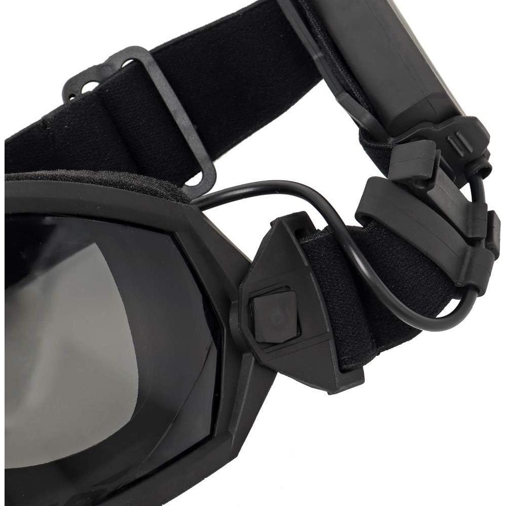 Gafas de Airsoft H World Shopping con Ventilador y Lentes Intercambiables