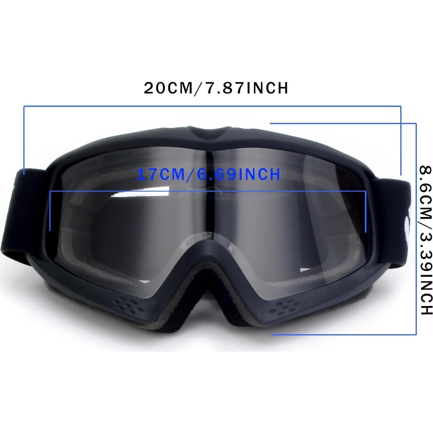 Gafas de Motocross para Niños y Jóvenes UV400 - Negro