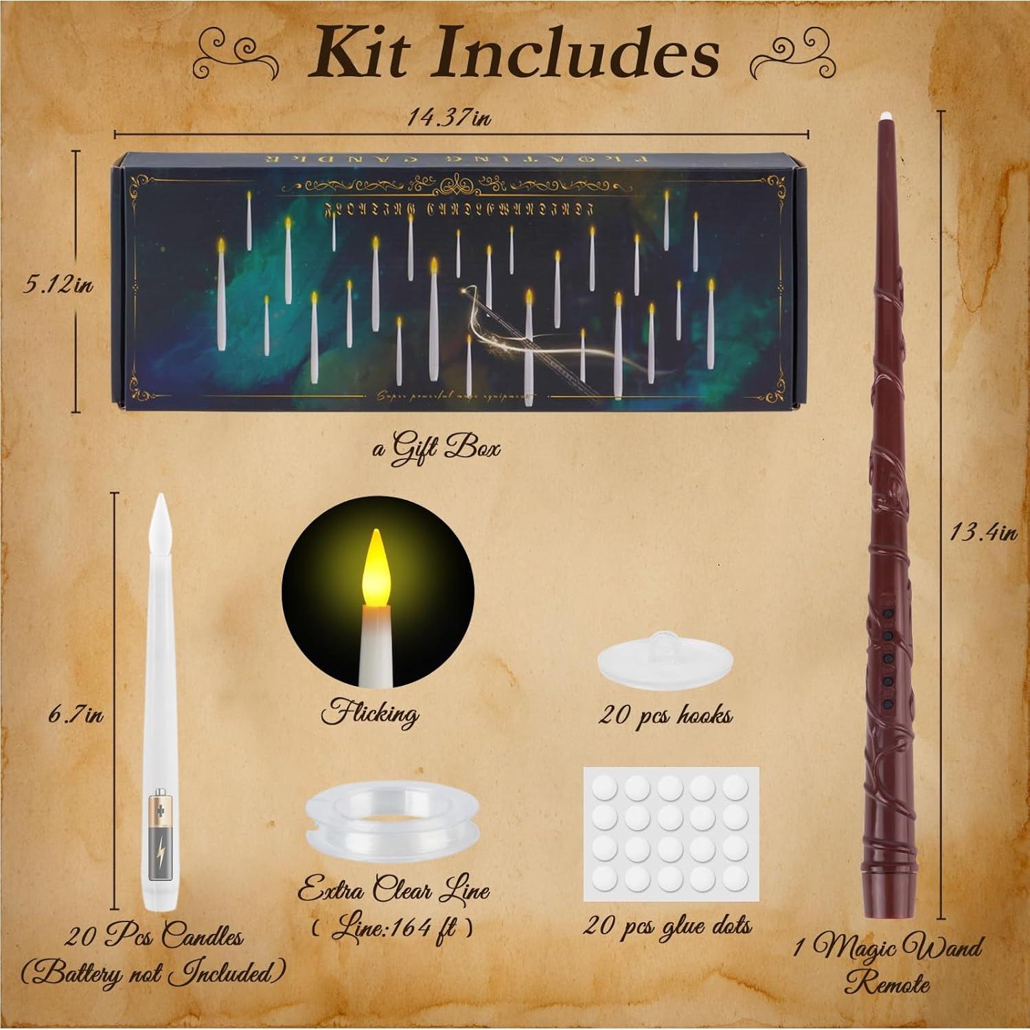 Homemory 20 Velas Flotantes LED con Control Remoto y Temporizador