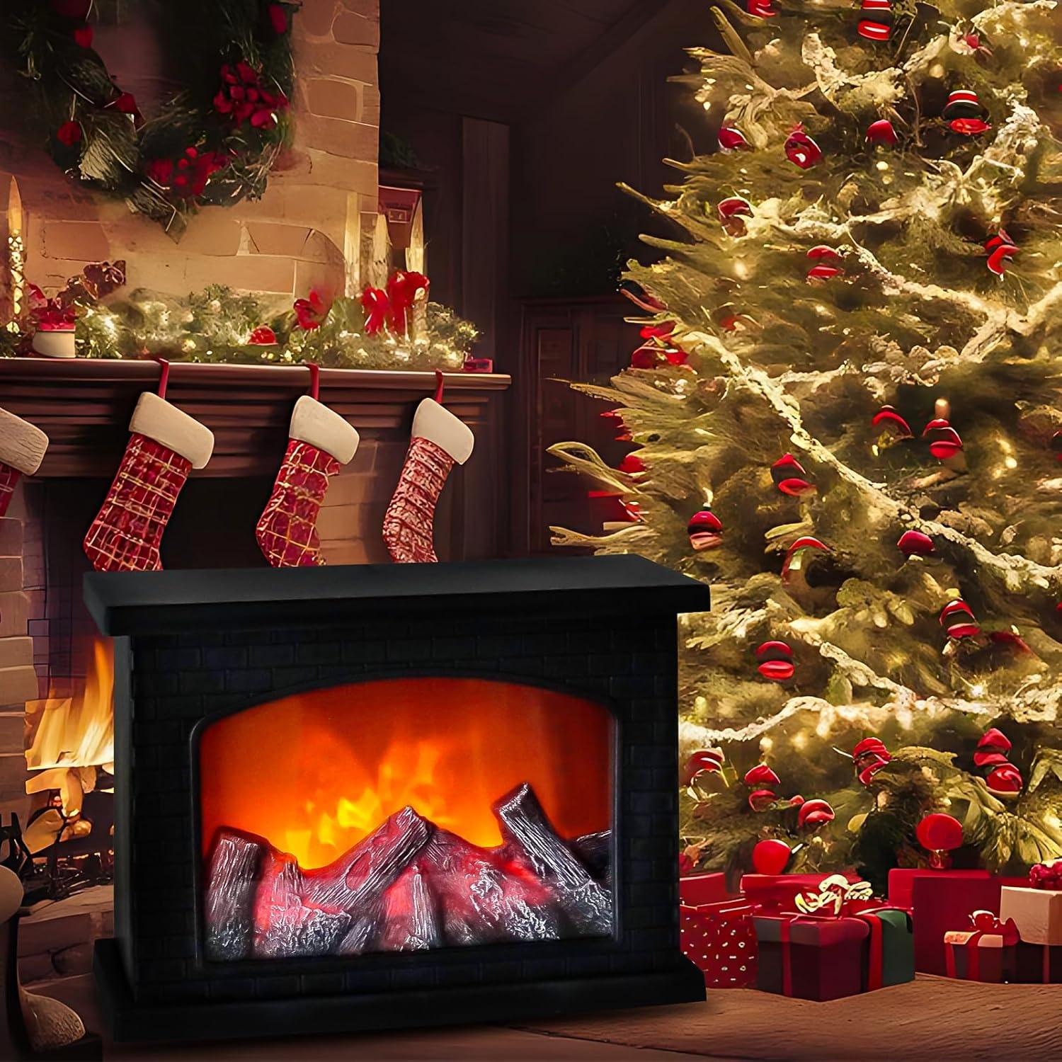 Linterna de Chimenea LED Bestview Grande Efecto Llama Negra