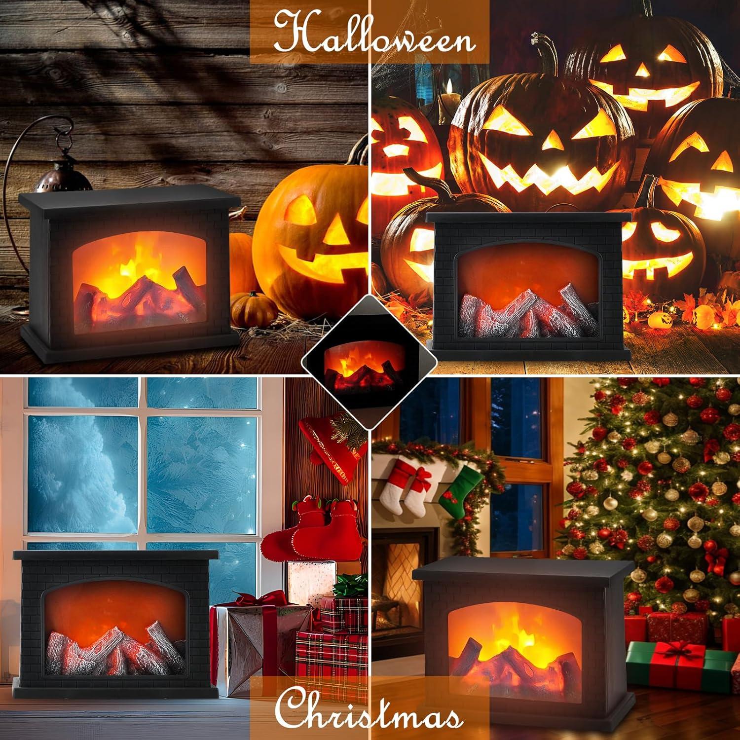 Linterna de Chimenea LED Bestview Grande Efecto Llama Negra