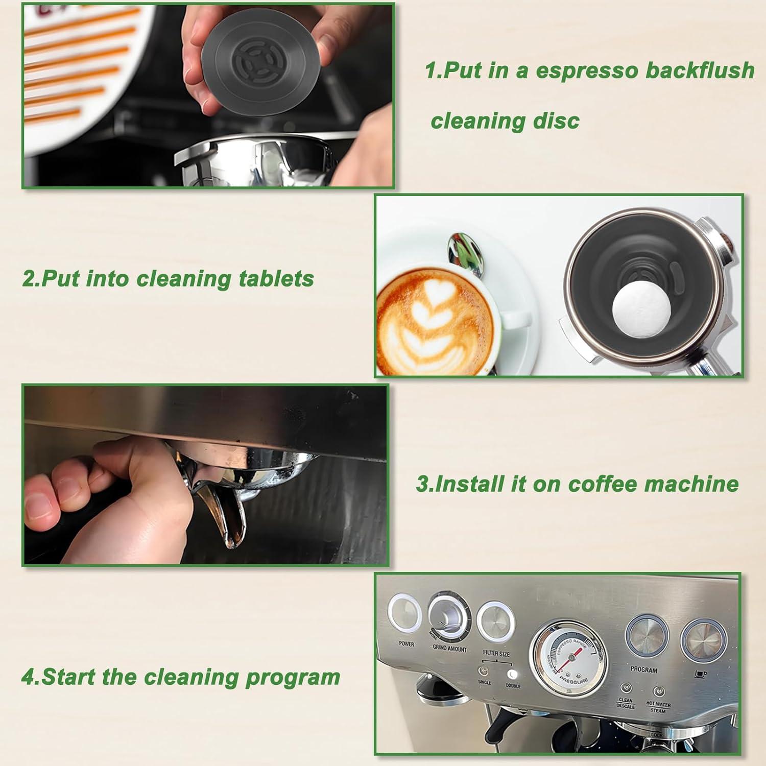 Disco de limpieza 54mm para espresso Breville - 2 Pack