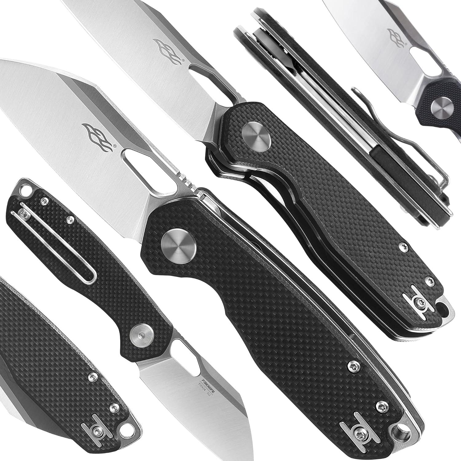 Cuchillo Plegable Firebird FH924-BK Acero D2 Mango G10 Negro