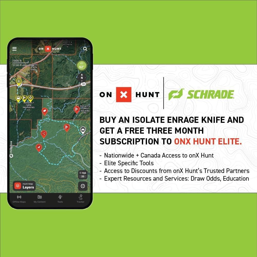 Cuchillo Schrade Isolate Enrage 7 con 6 hojas reemplazables