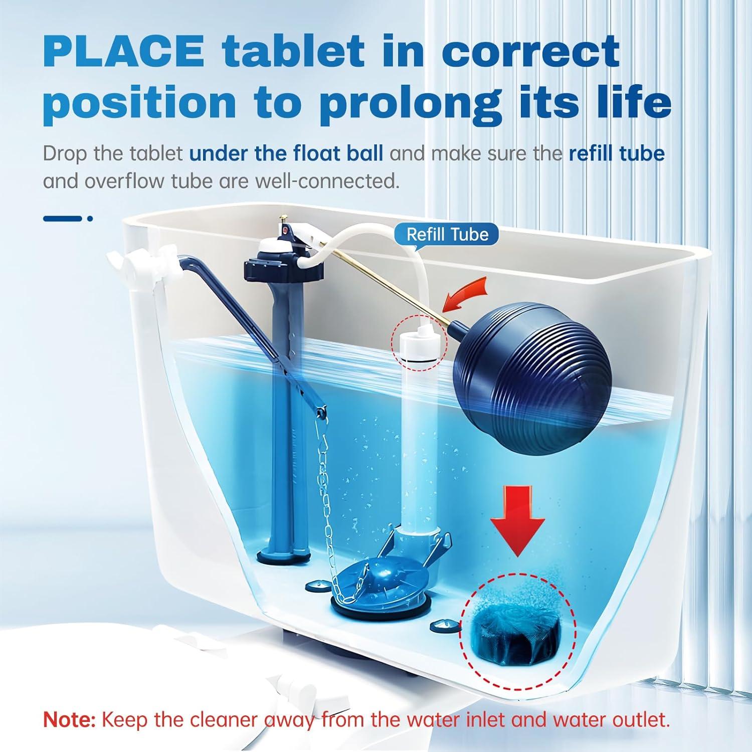 Tabletas Limpiadoras para Inodoro Vacplus - 12 Paquetes