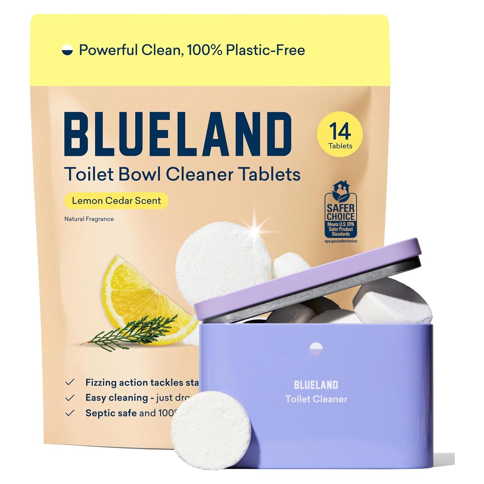 Tabletas Limpiadoras de Inodoro Blueland 14 Unidades Cedro Limón