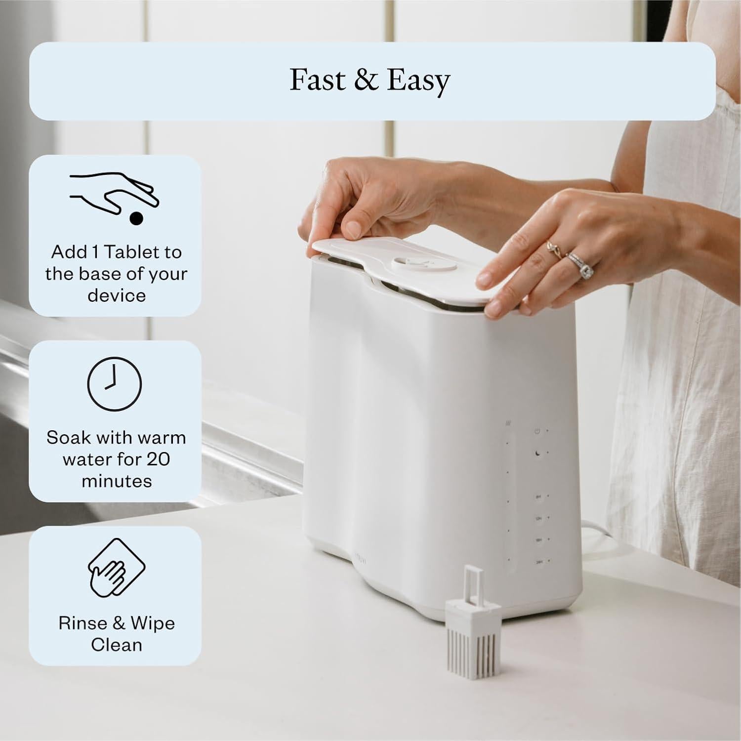 Tabletas de Limpieza Vitruvi para Difusores y Humidificadores - 18 Unidades