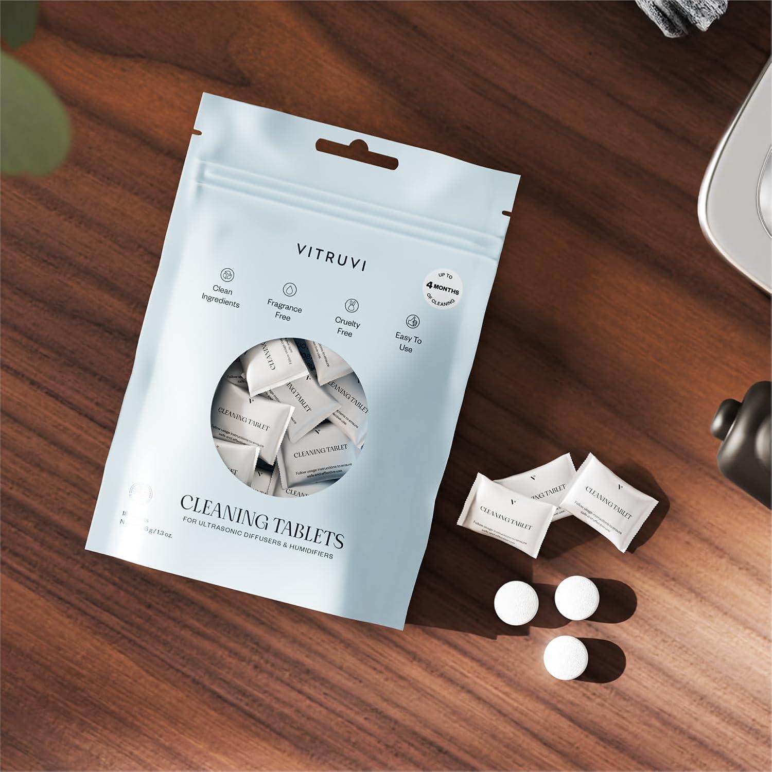 Tabletas de Limpieza Vitruvi para Difusores y Humidificadores - 18 Unidades