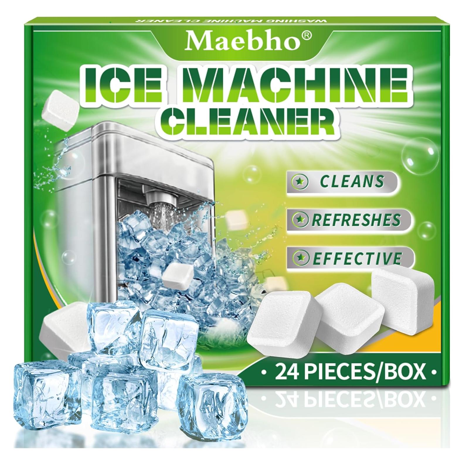 Limpiador de Máquina de Hielo Maebho - 24 Tabletas Sin Olor