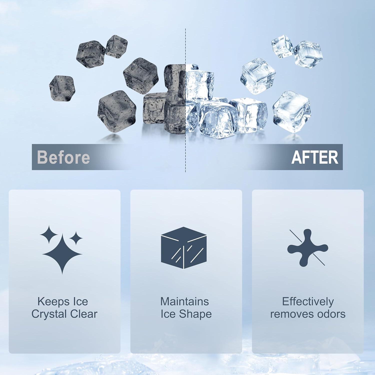 Limpiador de Máquina de Hielo Maebho - 24 Tabletas Sin Olor