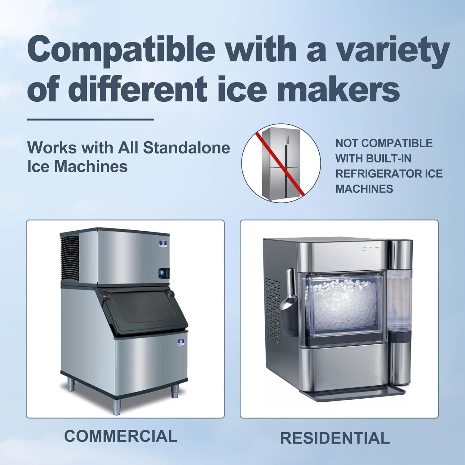 Limpiador de Máquina de Hielo Maebho - 24 Tabletas Sin Olor