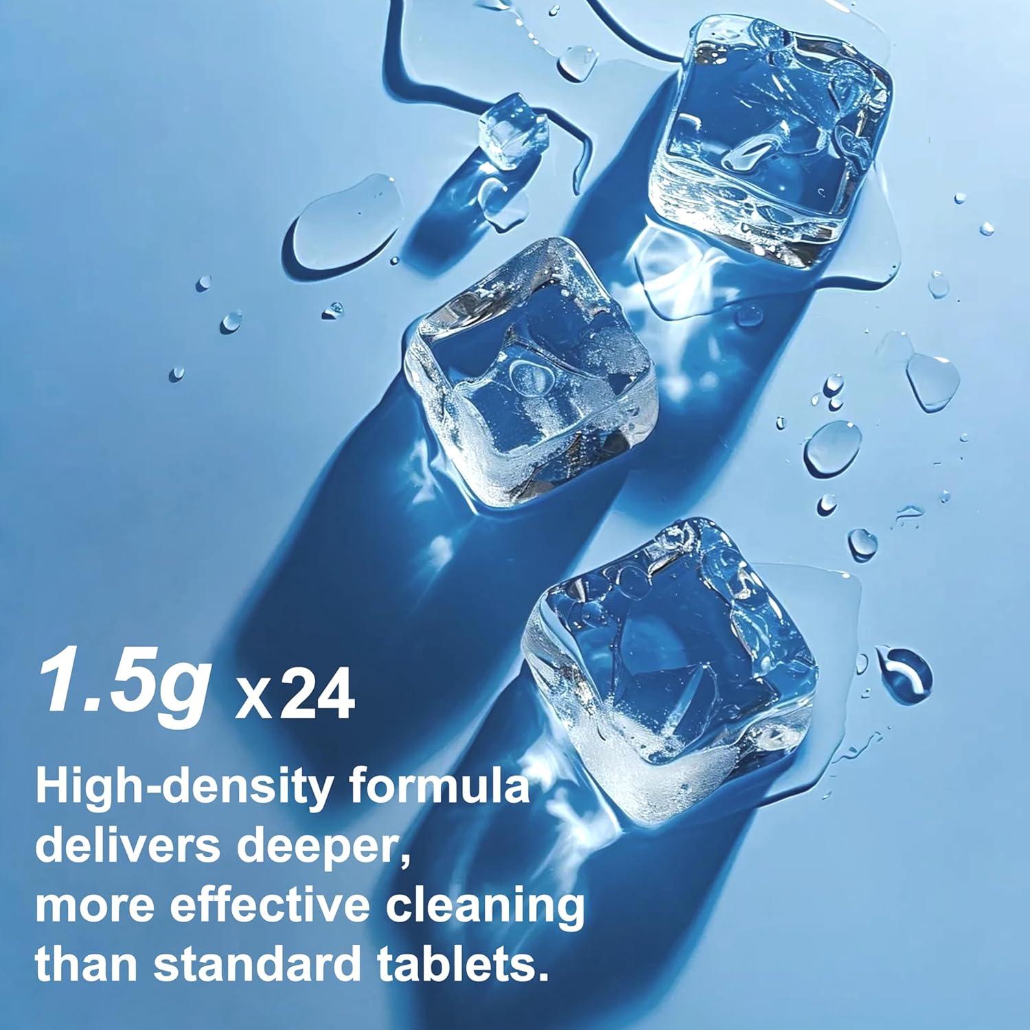 Limpiador de Máquina de Hielo Maebho - 24 Tabletas Sin Olor