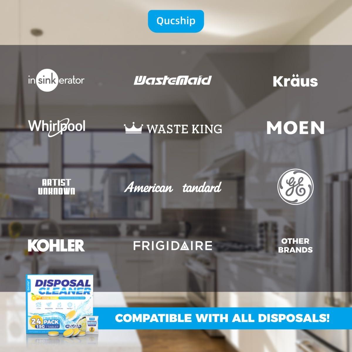 Tabletas Limpiadoras y Desodorantes Qucship 24 Unidades Aroma Cítricos