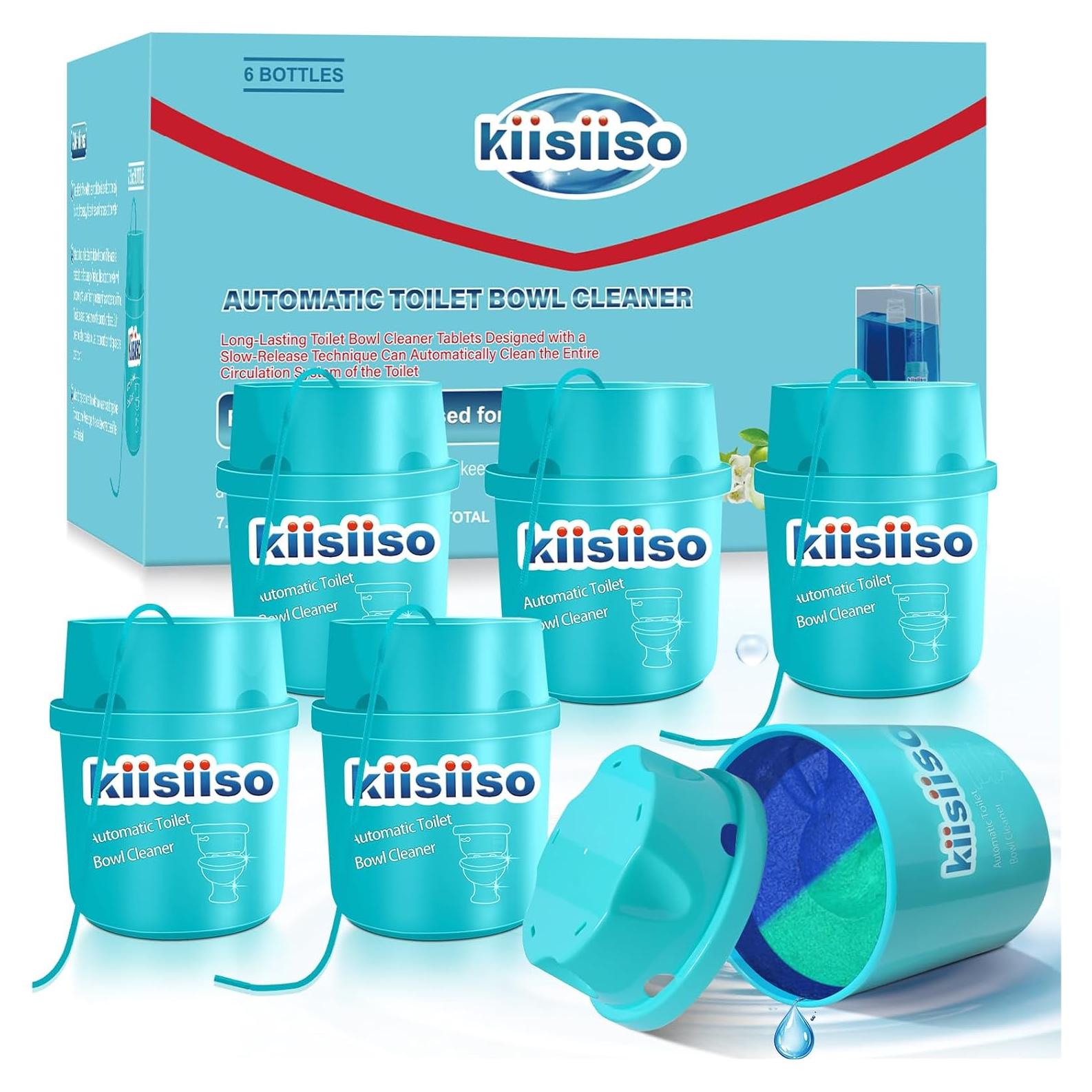 Limpiador de Inodoro KIISIISO - 6 Botellas Automáticas 1.2kg