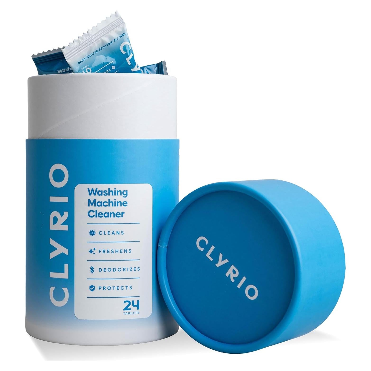 Limpiador de Lavadora Clyrio - 24 Tabletas Concentradas