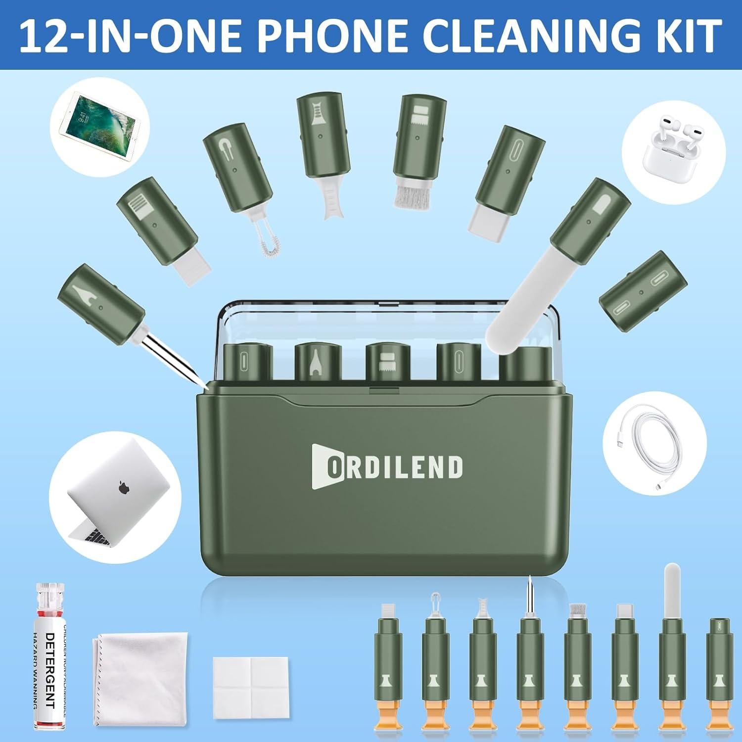 Kit de limpieza Ordilend para iPhone y dispositivos móviles