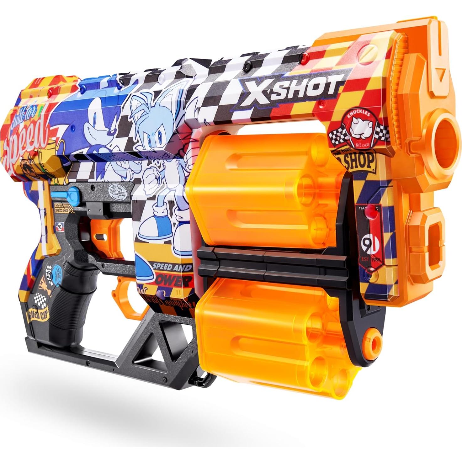 X-Shot Skins Dread Sonic Blaster con 24 Dardos - ZURU