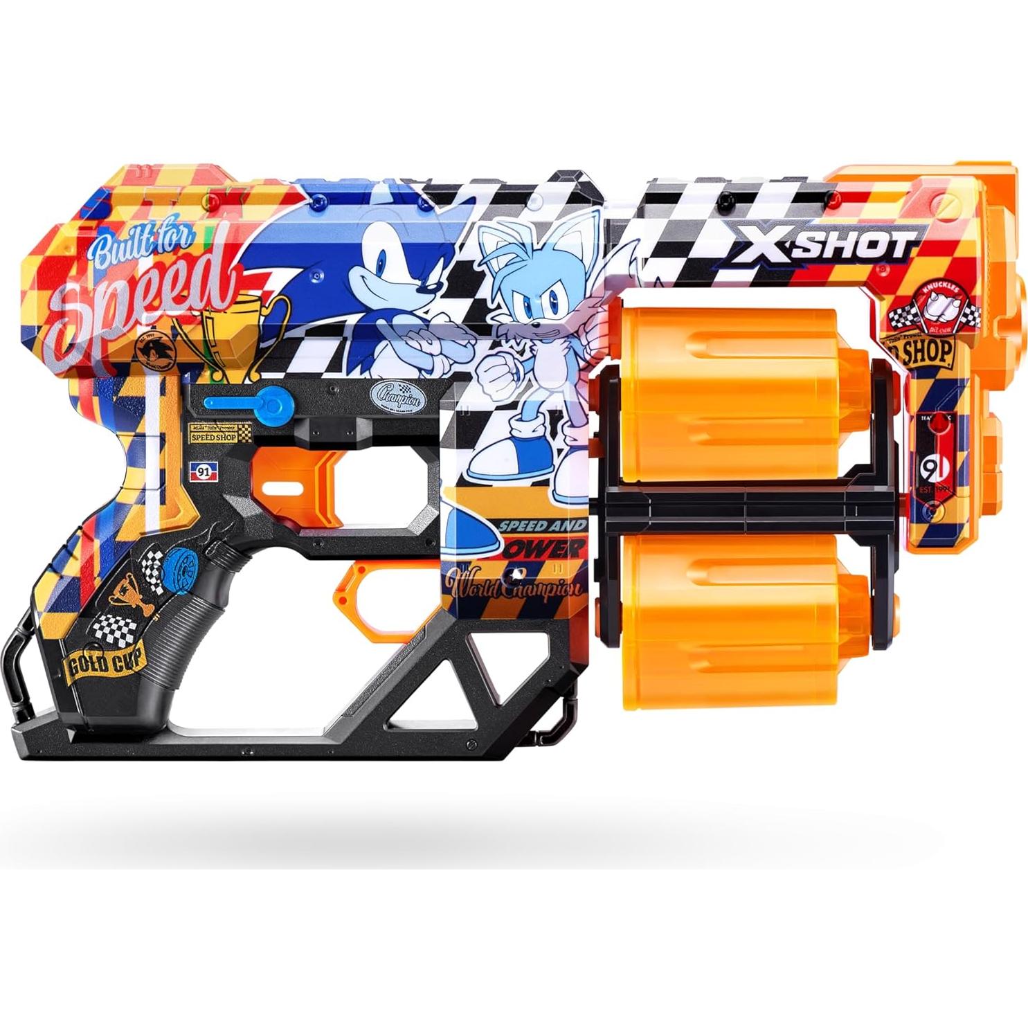 X-Shot Skins Dread Sonic Blaster con 24 Dardos - ZURU