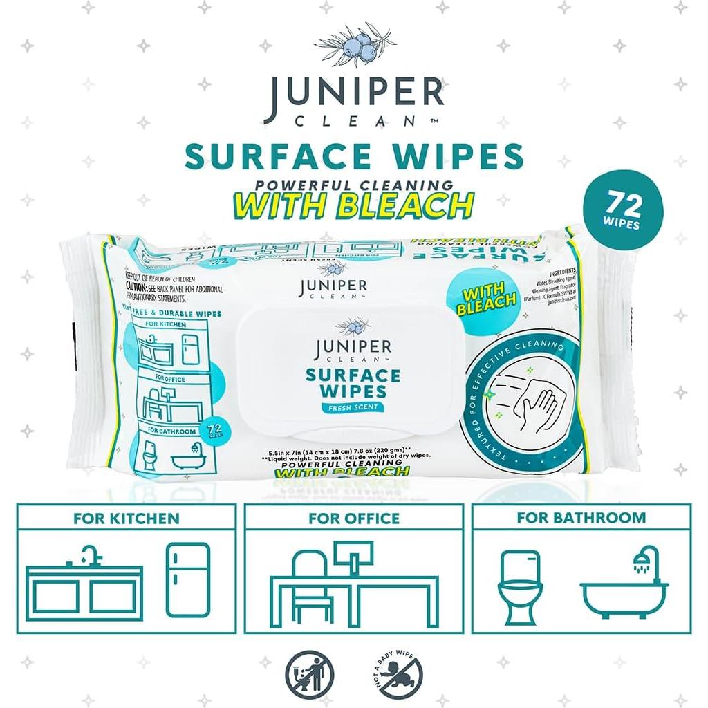 Toallitas de limpieza multiusos Juniper CLEAN 1728 unidades