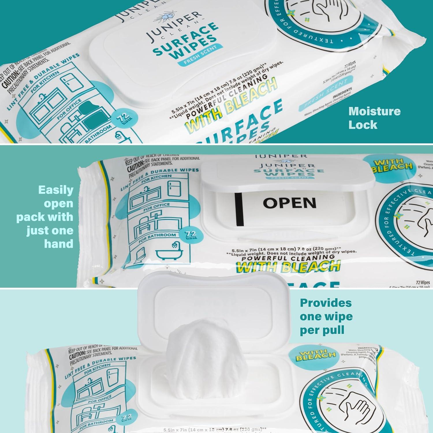 Toallitas de limpieza multiusos Juniper CLEAN 1728 unidades