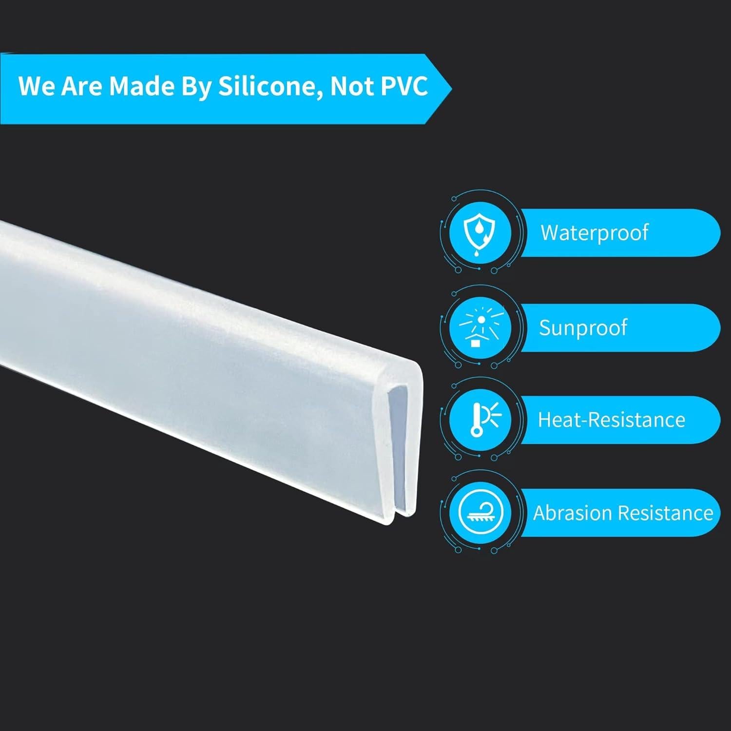 Bisel de Goma Silicona Protalwell 20 pies Blanco 1.59 mm