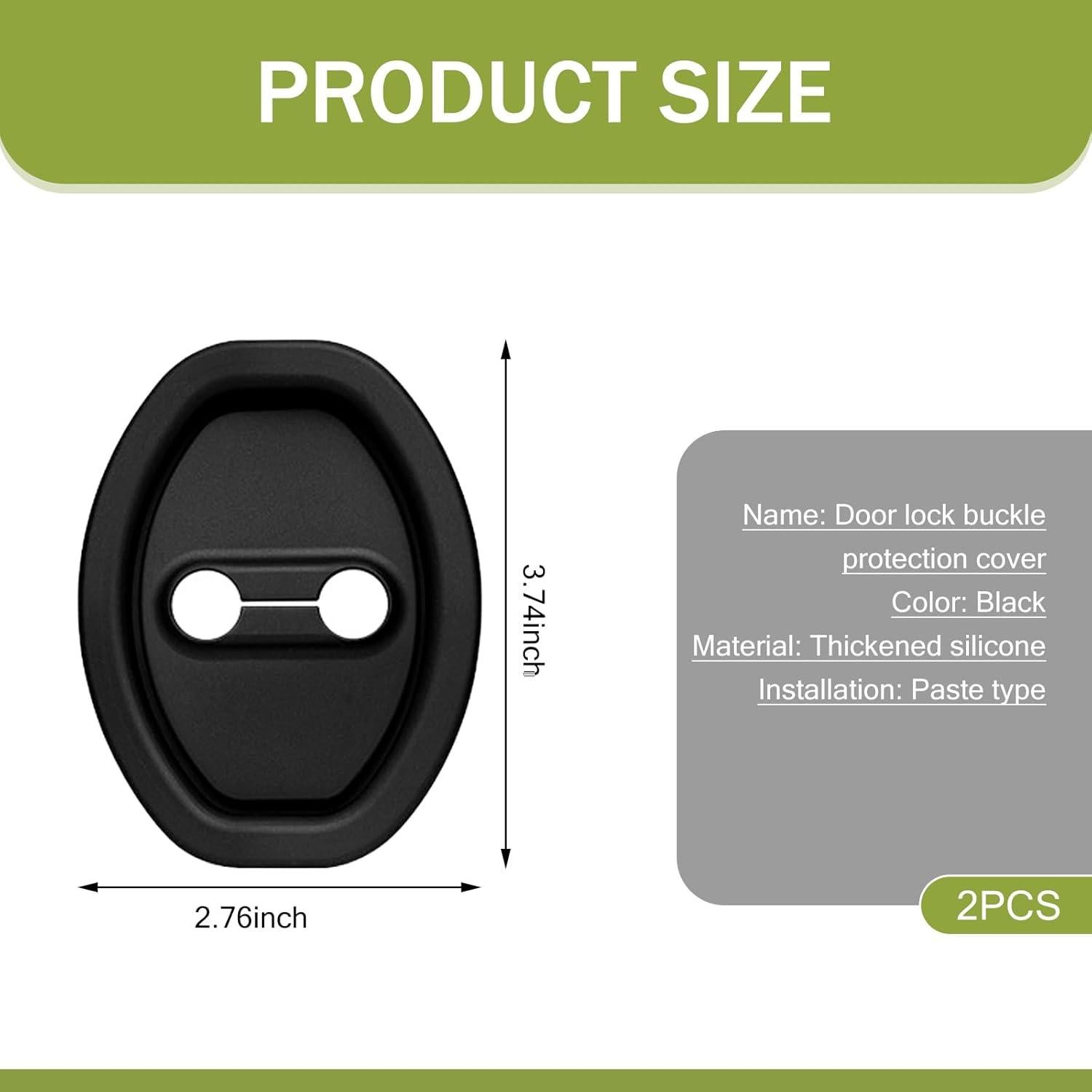 Protector de Cerradura de Puerta de Coche nodteem 2 PCS Silicona