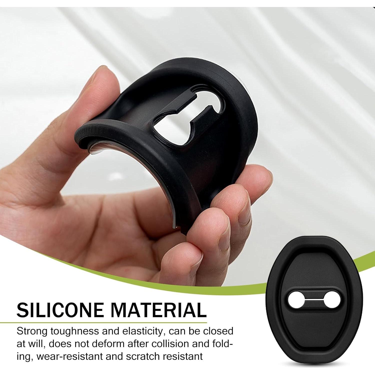 Protector de Cerradura de Puerta de Coche nodteem 2 PCS Silicona