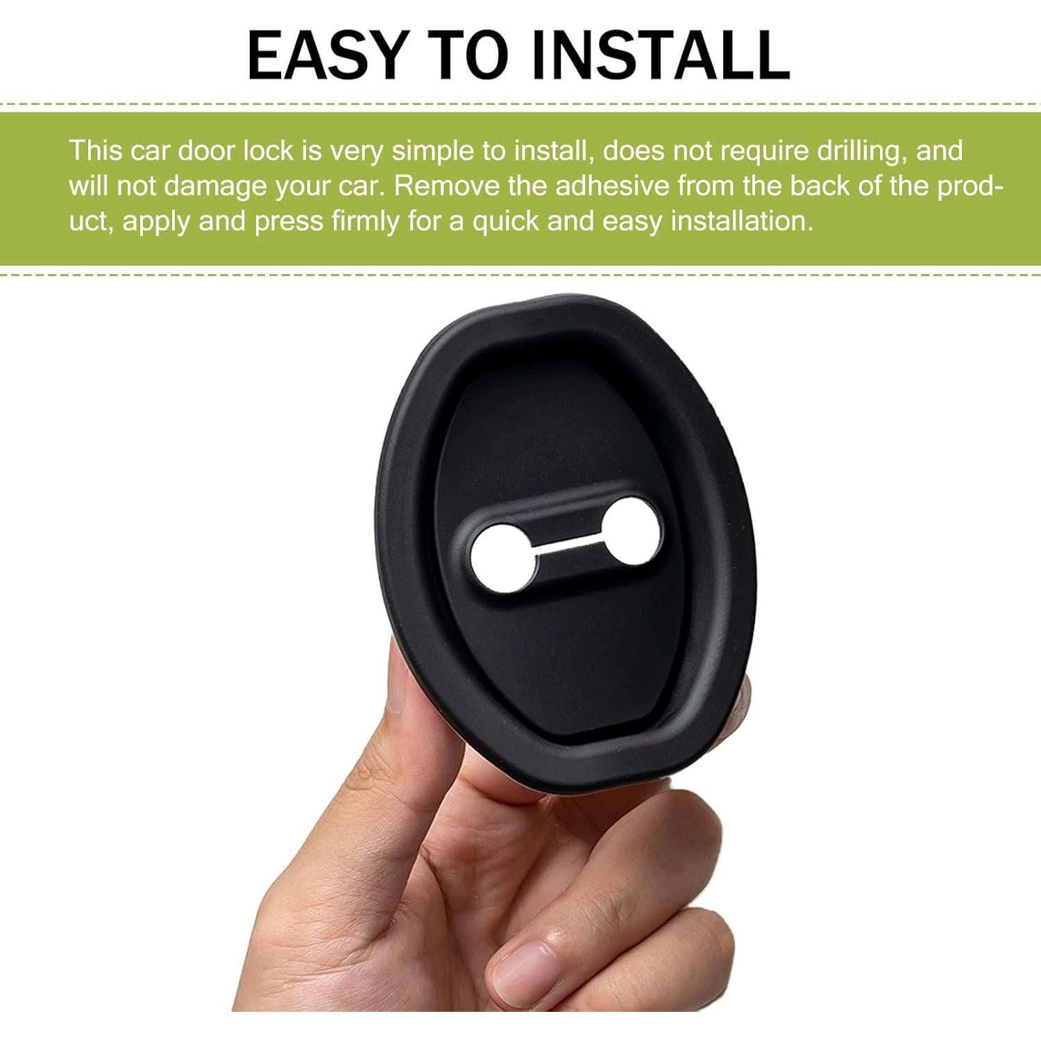 Protector de Cerradura de Puerta de Coche nodteem 2 PCS Silicona