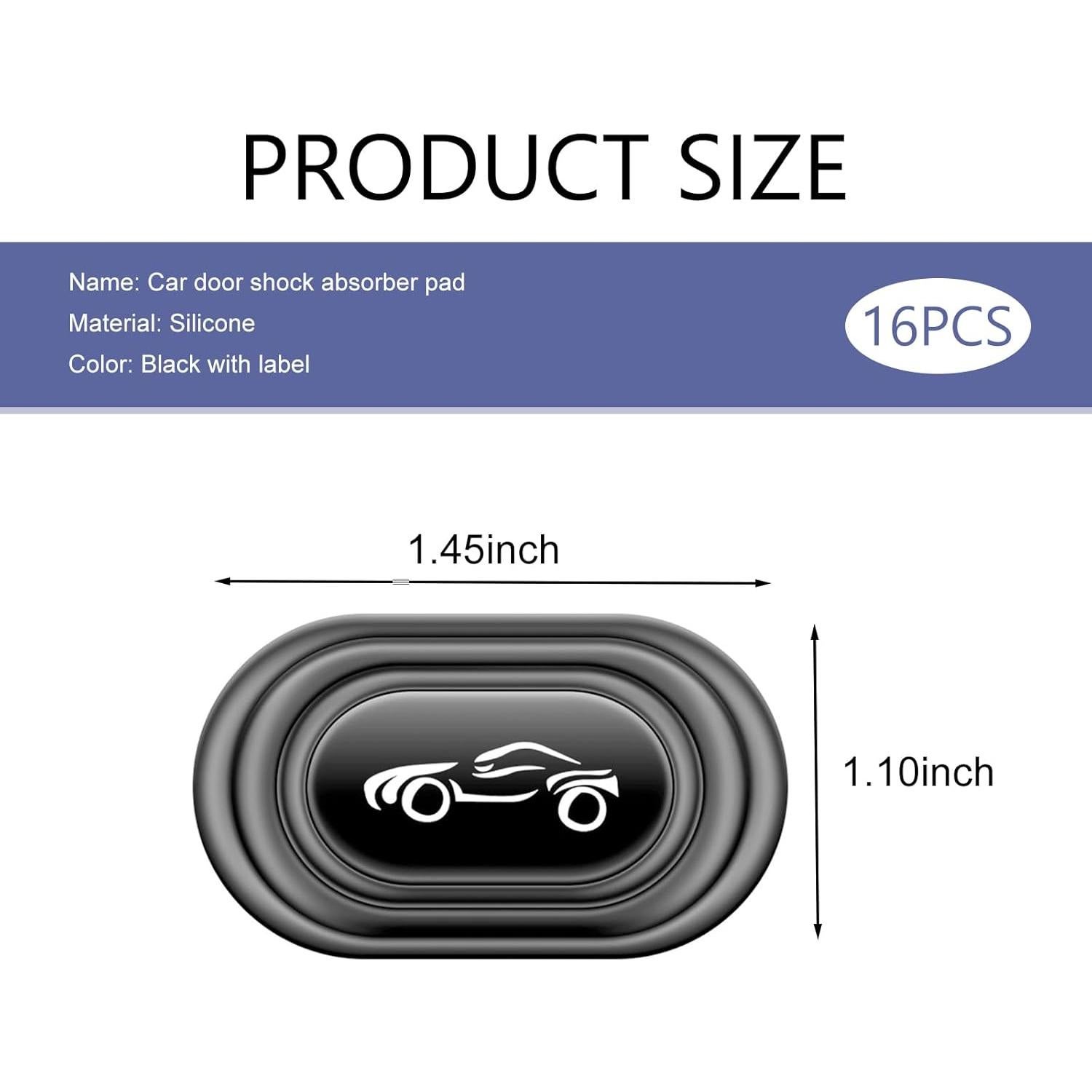16 Amortiguadores de Puerta de Silicona Leechio para Coches