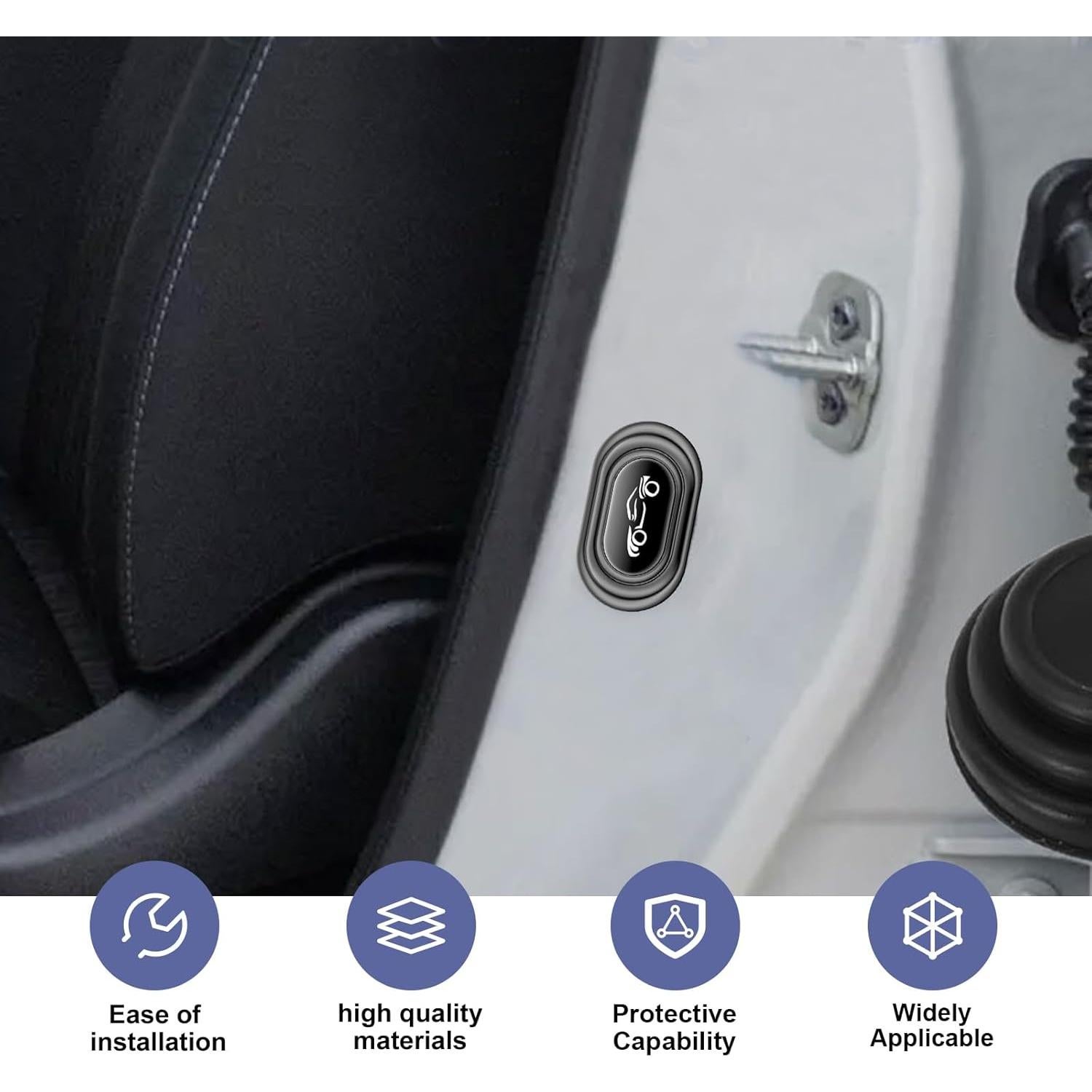 16 Amortiguadores de Puerta de Silicona Leechio para Coches