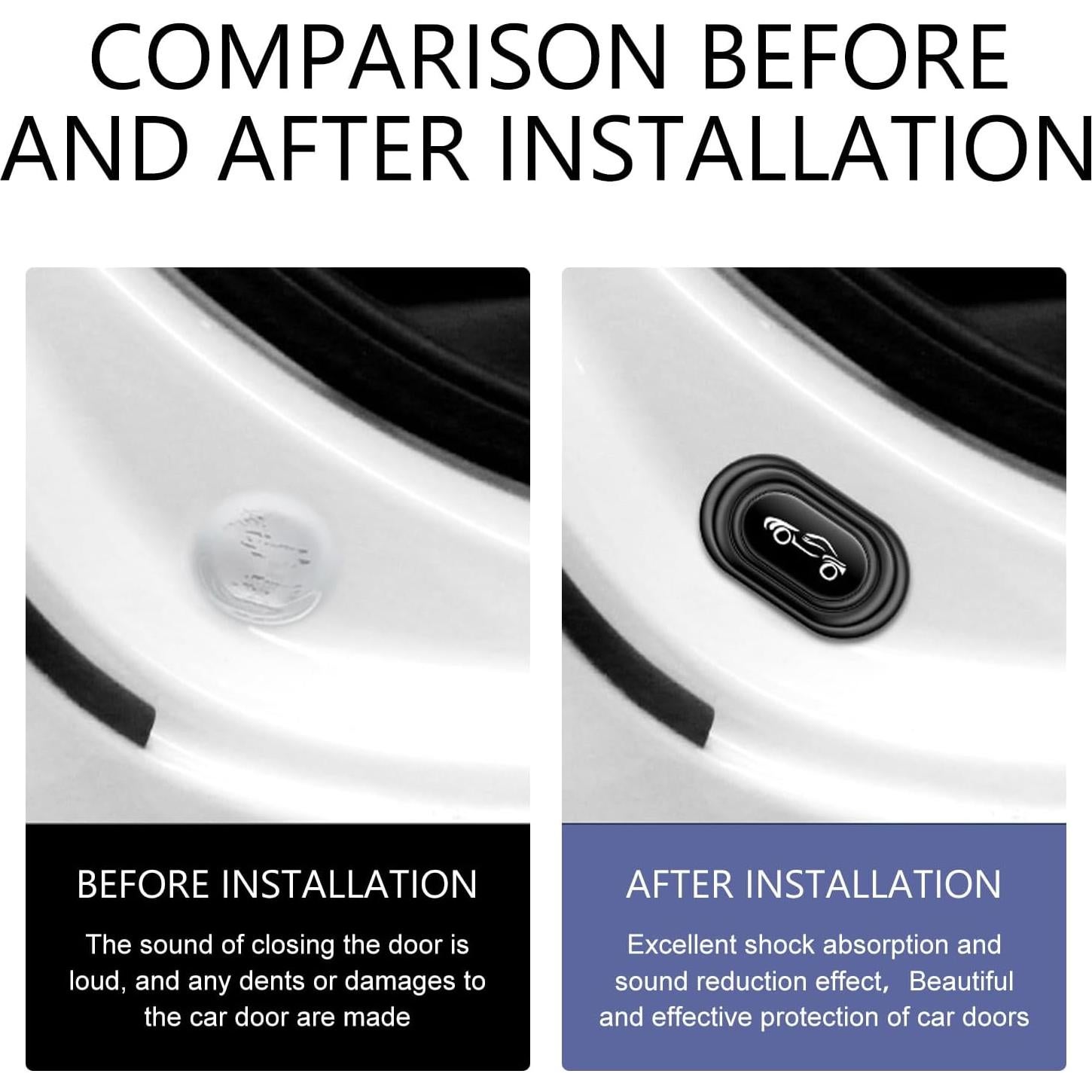 16 Amortiguadores de Puerta de Silicona Leechio para Coches